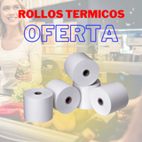 Rollos térmicos 80 mm x 80 mm x 13